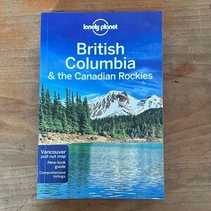 British Columbia & the Canadian Rockies Blue Book with map of Vancouver